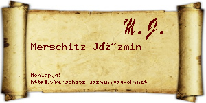 Merschitz Jázmin névjegykártya